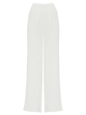 Maison Essentiele | Lounge Pant in White | The UNDONE