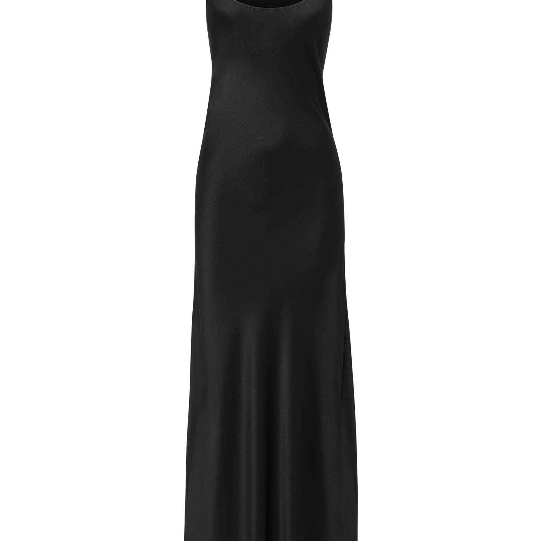 Maison Essentiele | Scoop Neck Maxi in Black | The UNDONE