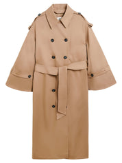 By Malene Birger | Alaya Trench Coat in Tan Fosil | The UNDONE