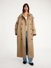By Malene Birger | Alaya Trench Coat in Tan Fosil | The UNDONE