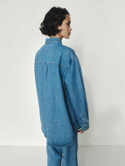 Marle | Alfalfa Shirt in Vintage Blue | The UNDONE