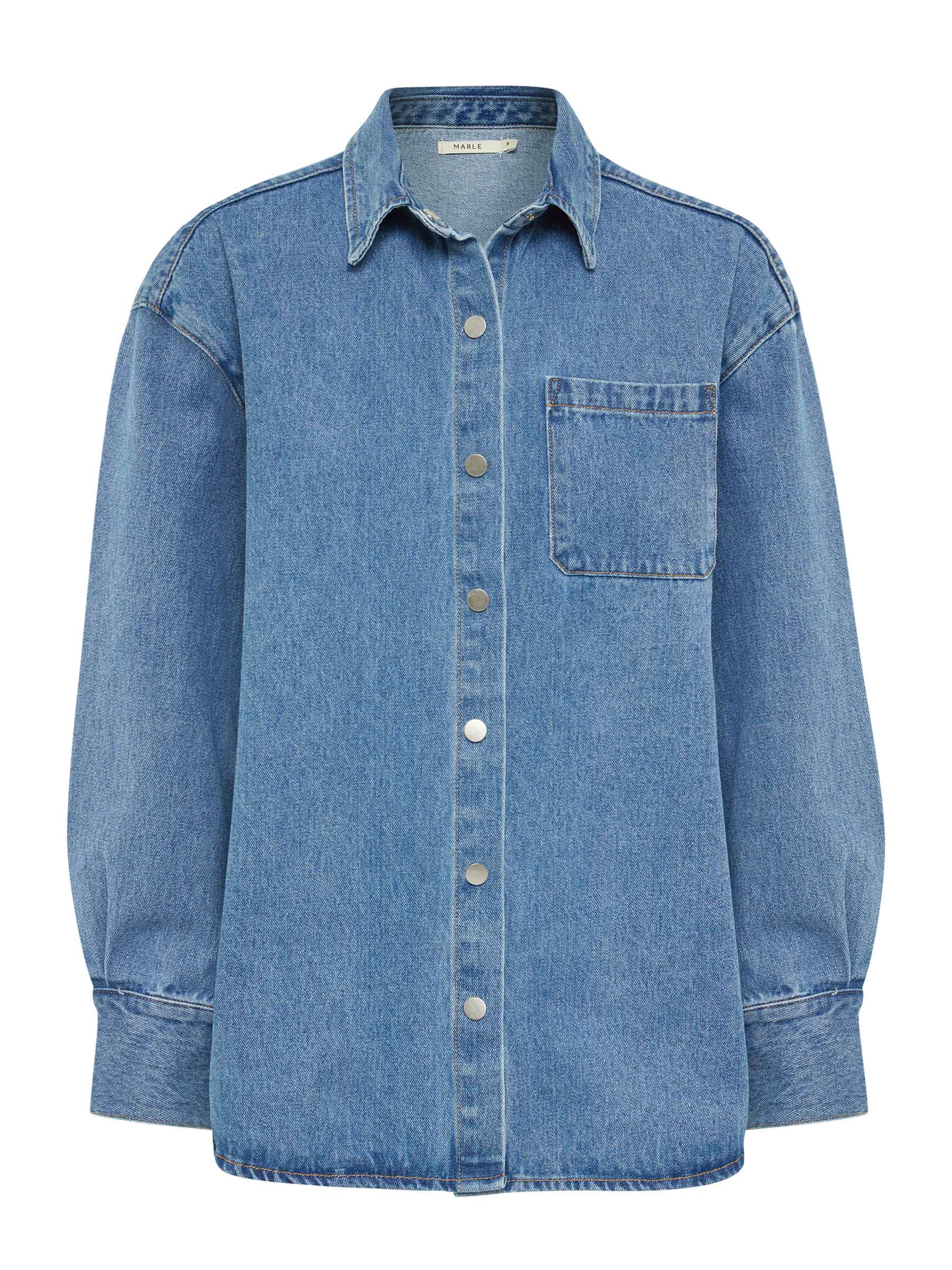 Marle | Alfalfa Shirt in Vintage Blue | The UNDONE