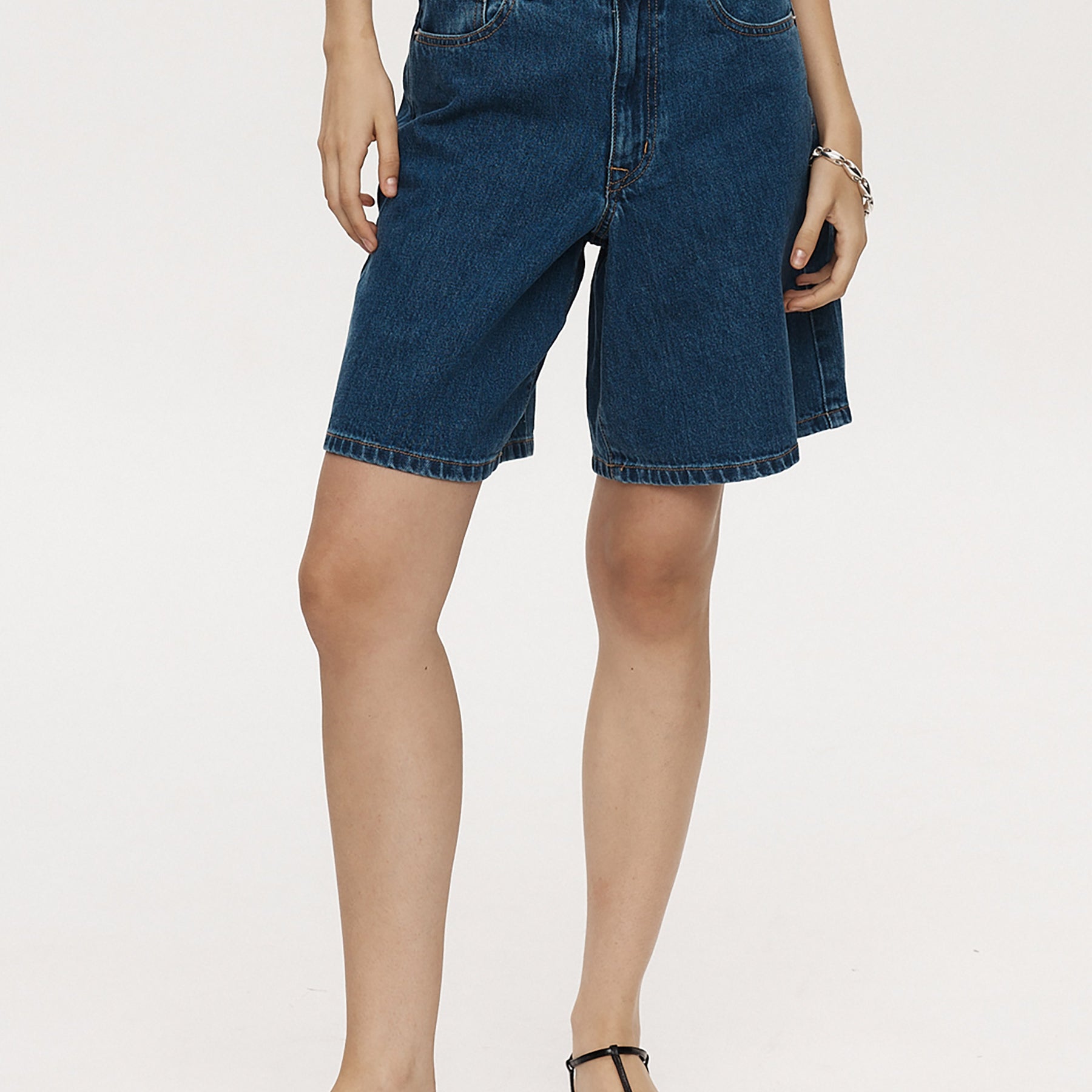 Marle | Relaxed Jean Short in Heritage Blue | The UNDONE