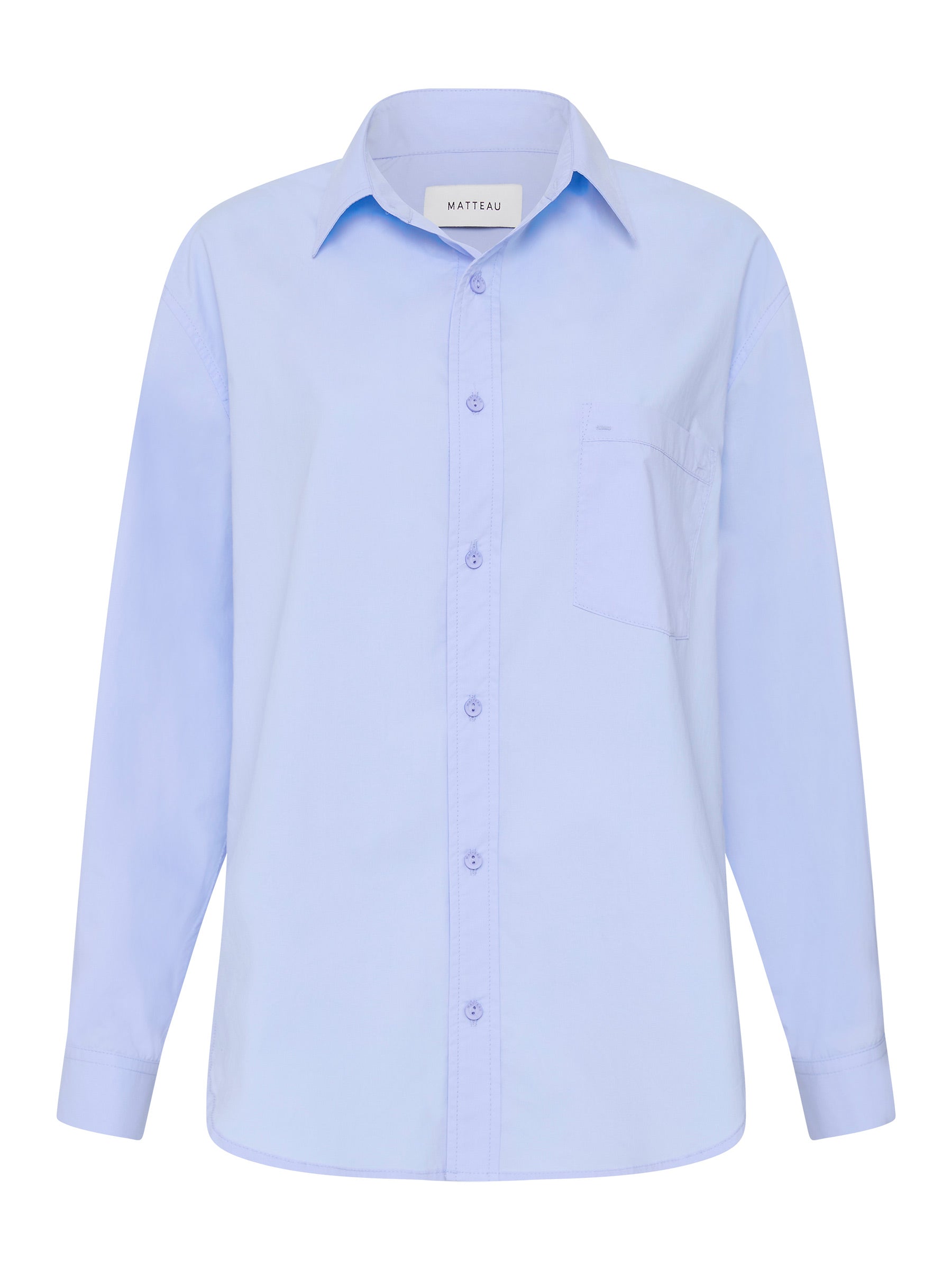 Matteau | Relaxed Shirt in Powder Blue | The UNDONE