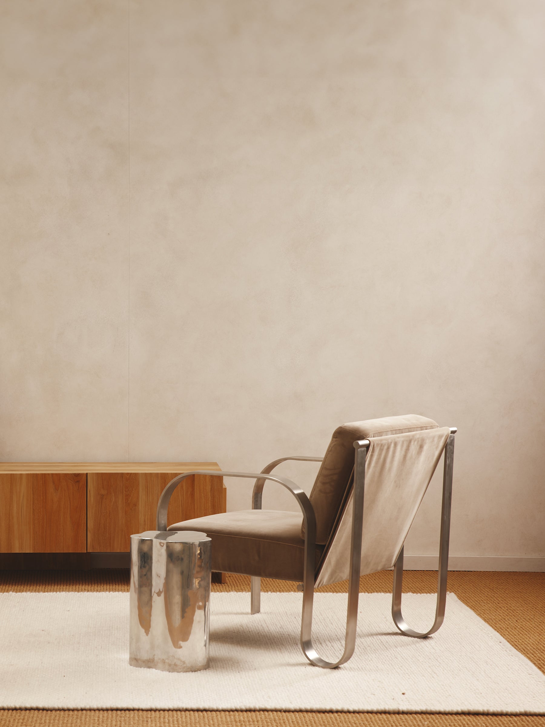 McMullin | Theo Side Table in Chrome | The UNDONE