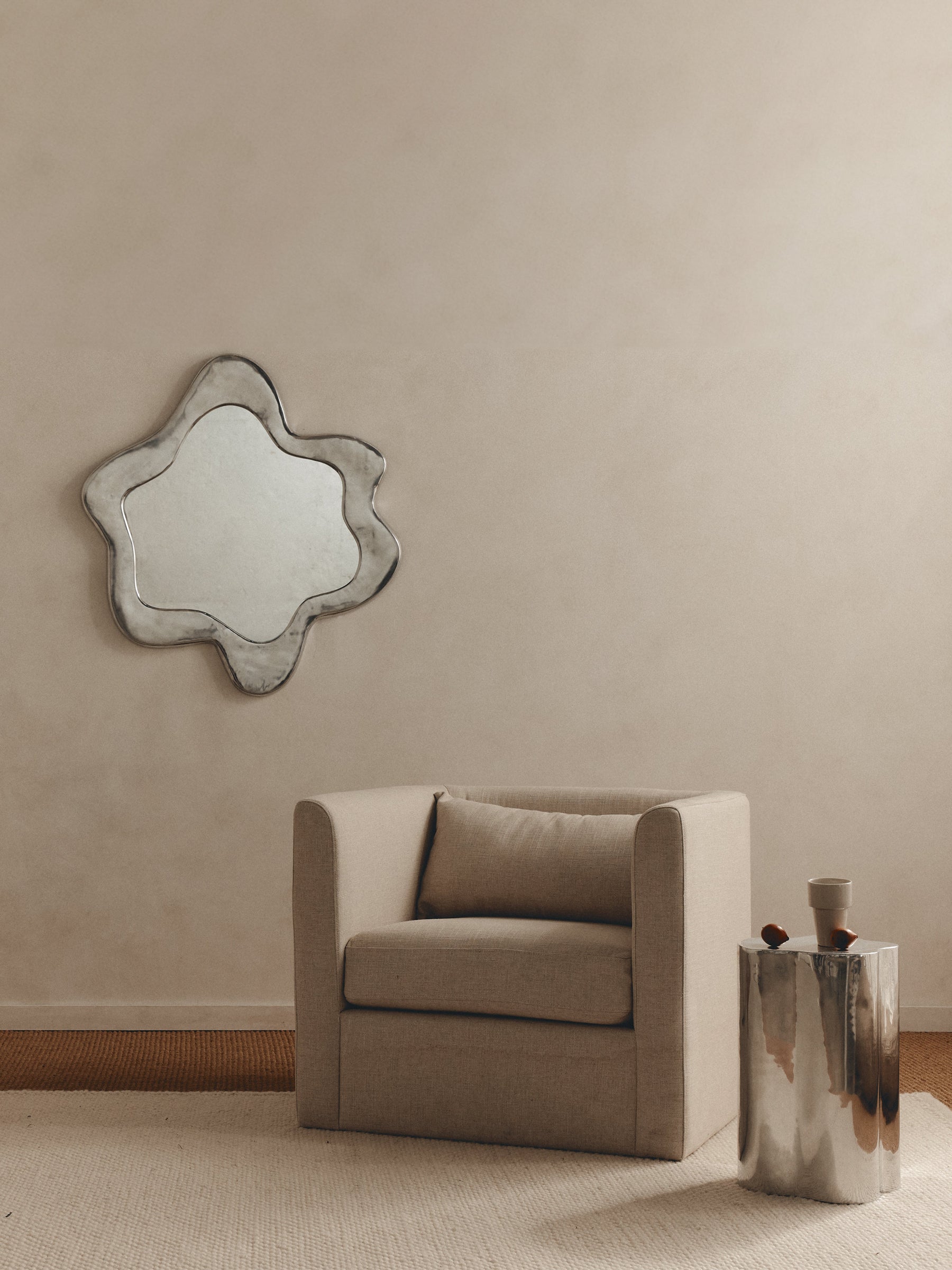 McMullin | Theo Side Table in Chrome | The UNDONE