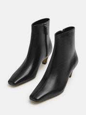 Nelson Made | Dora Ankle Boot in Black Leather | The UNDONE