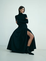 Nelson Made | Louis Ankle Boot in Black Leather | The UNDONE