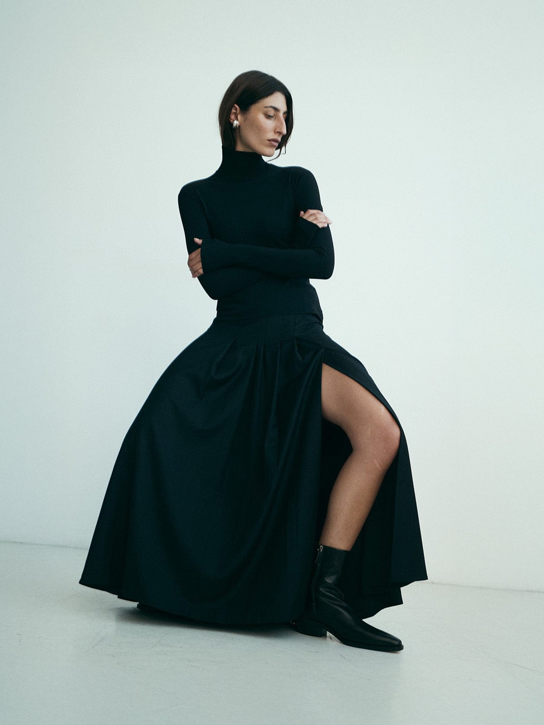 Nelson Made | Louis Ankle Boot in Black Leather | The UNDONE