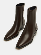 Nelson Made | Louis Ankle Boot in Brown Tiramisu Leather | The UNDONE
