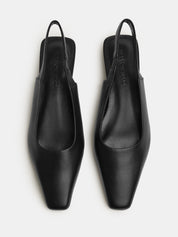 Nelson Made | Mimi Flat in Black Leather | The UNDONE
