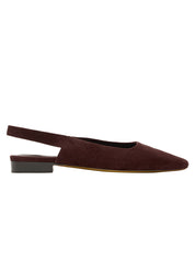 Nelson Made | Mimi Flat in Brown Tiramisu Suede | The UNDONE