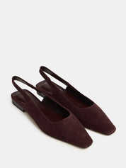 Nelson Made | Mimi Flat in Brown Tiramisu Suede | The UNDONE