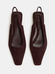 Nelson Made | Mimi Flat in Brown Tiramisu Suede | The UNDONE