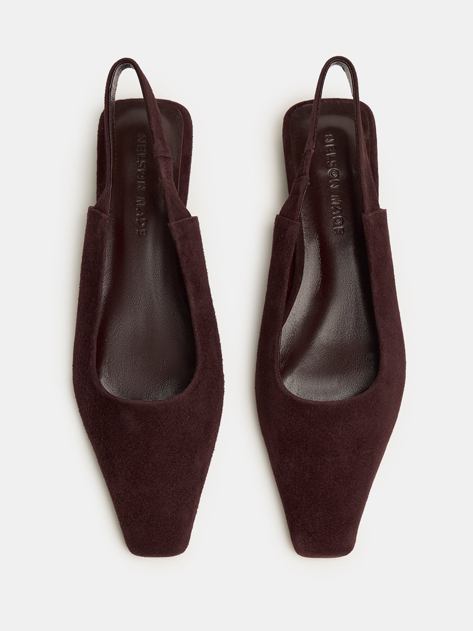 Nelson Made | Mimi Flat in Brown Tiramisu Suede | The UNDONE
