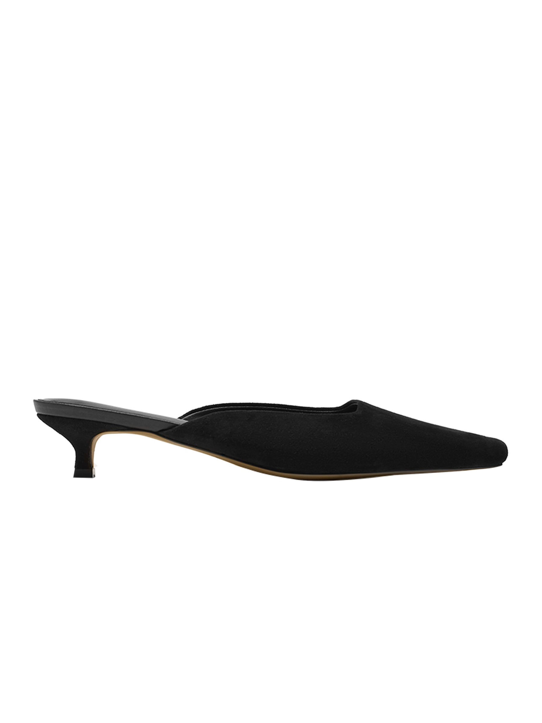 Nelson Made | Mimi Mule in Black Suede | The UNDONE