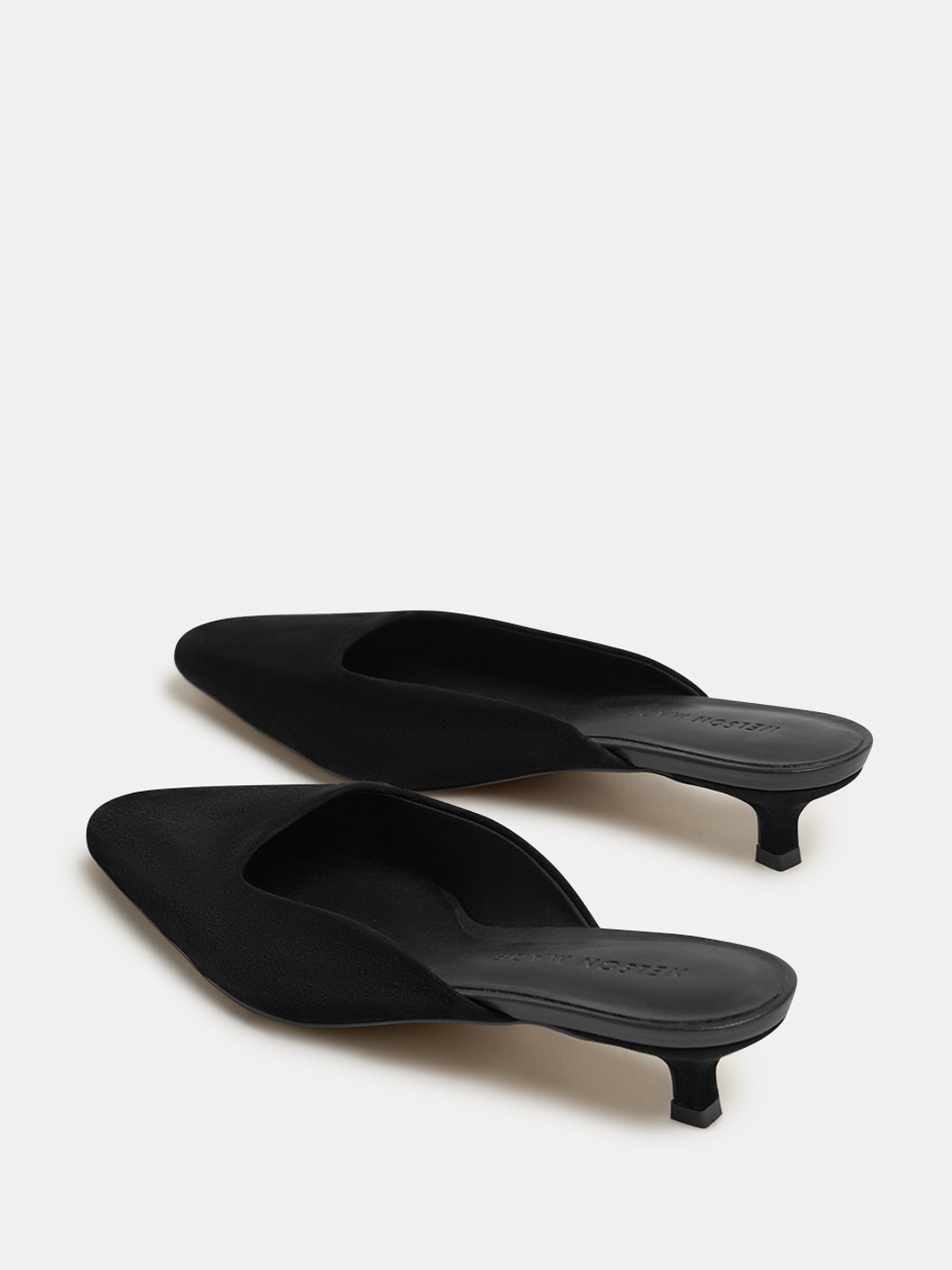 Nelson Made | Mimi Mule in Black Suede | The UNDONE