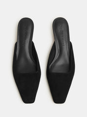 Nelson Made | Mimi Mule in Black Suede | The UNDONE