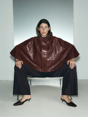 Nelson Made | Mimi Mule in Choc Brown Croc Leather | The UNDONE