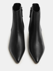 Nelson Made | Sophie Mini Ankle Boot in Black Leather | The UNDONE
