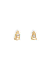 Nina Gordon | Rosco Topaz Hoops in Gold | The UNDONE