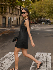 POSSE | Ellen Mini Dress in Black | The UNDONE