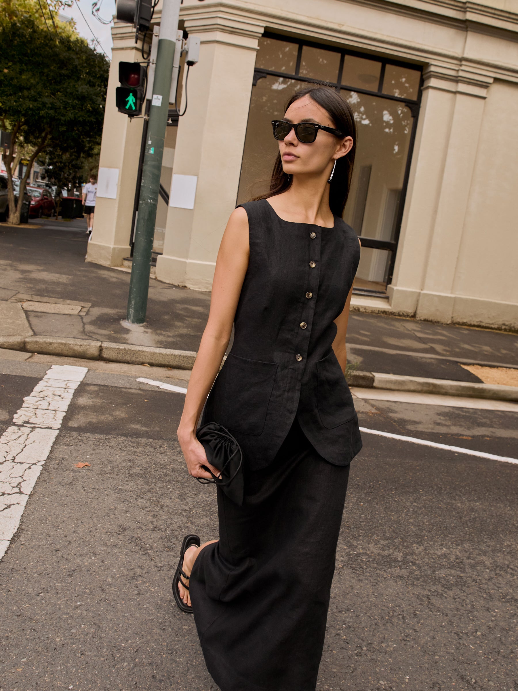 POSSE | Emma Vest in Black | The UNDONE