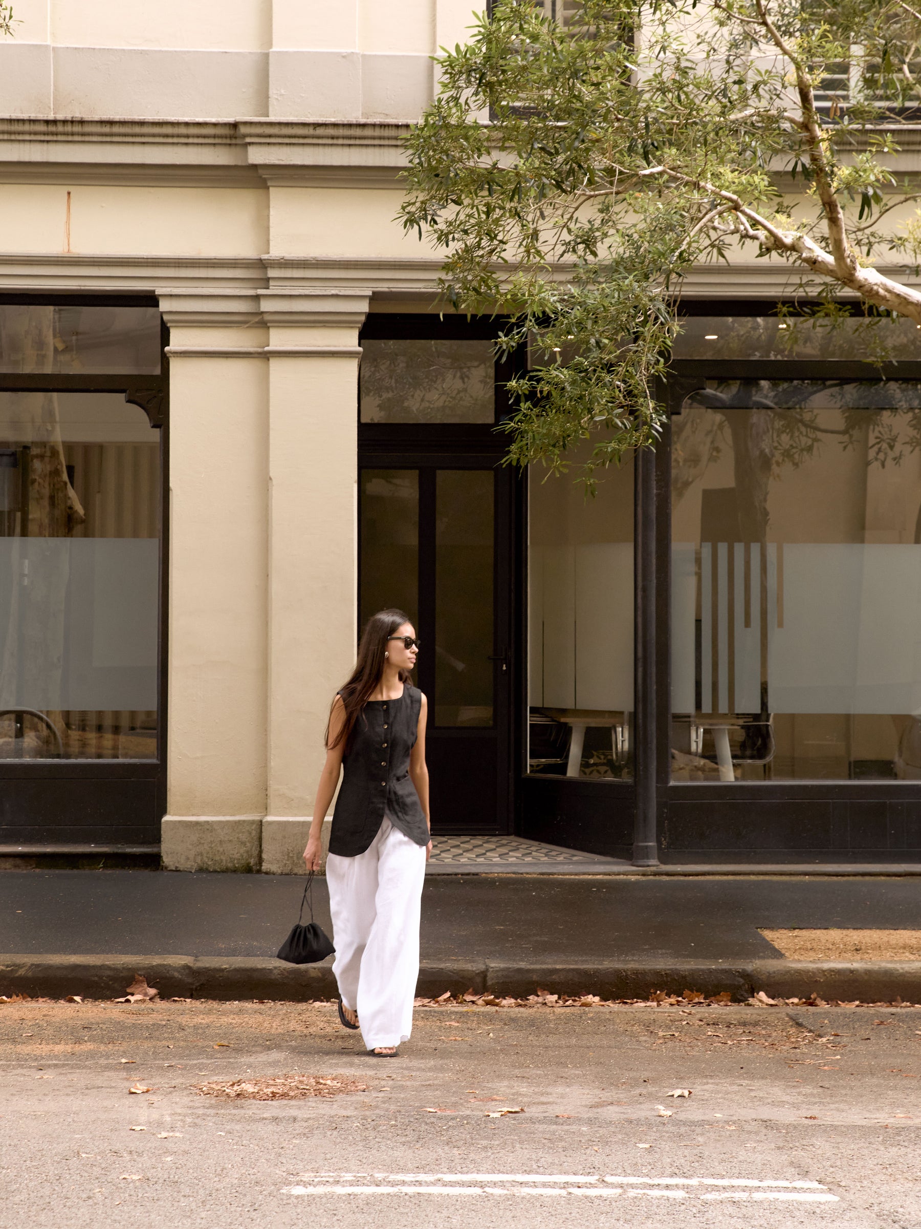 POSSE | Parker Trouser in Ivory | The UNDONE