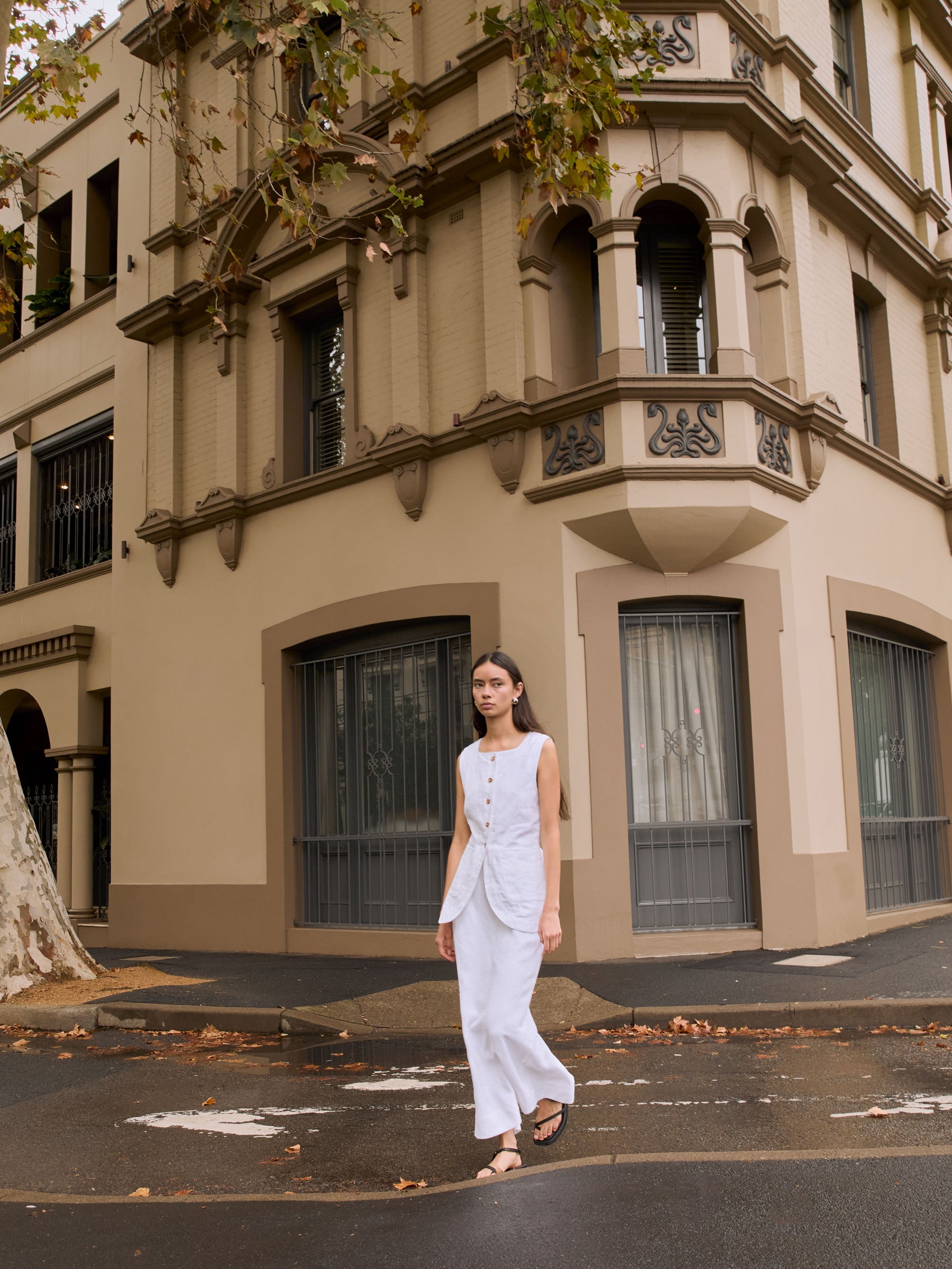 POSSE | Emma Vest in Ivory | The UNDONE