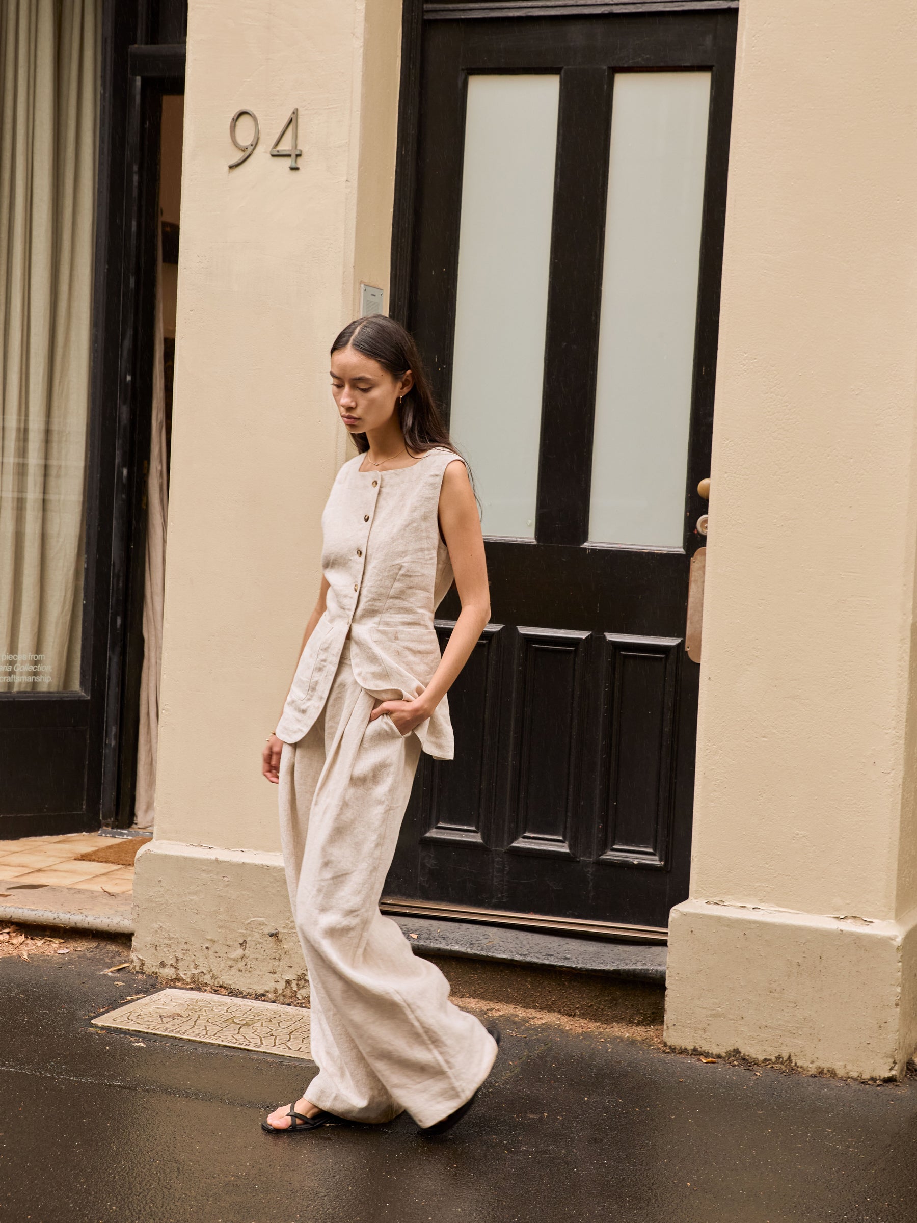 POSSE | Wyatt Trouser in Natural | The UNDONE