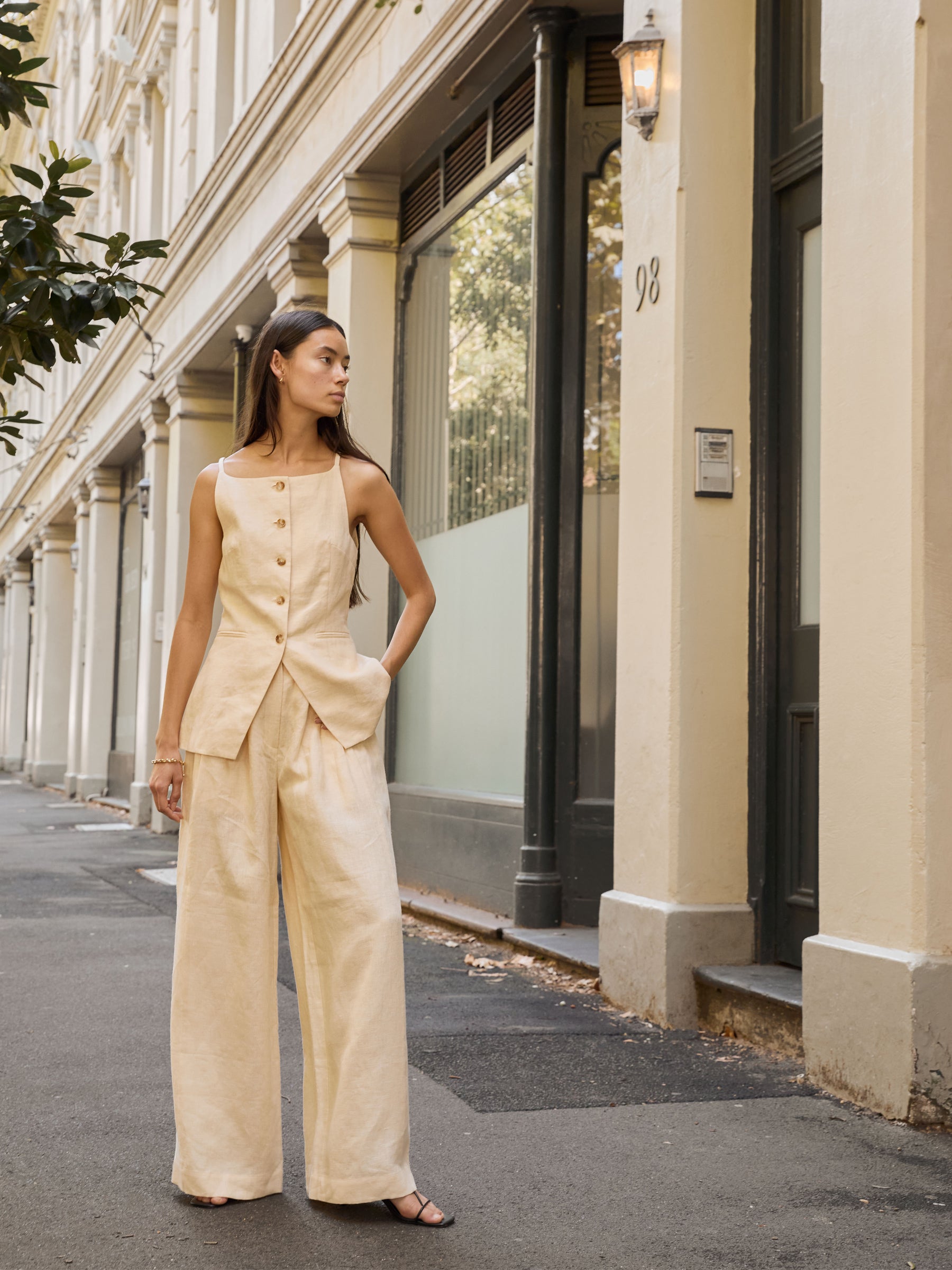 POSSE | Parker Trouser in Yellow Dusty Citron | The UNDONE