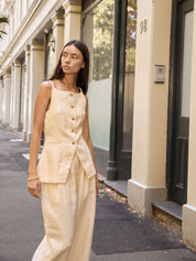 POSSE | Nancy Gilet in Yellow Dusty Citron | The UNDONE