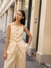 POSSE | Nancy Gilet in Yellow Dusty Citron | The UNDONE