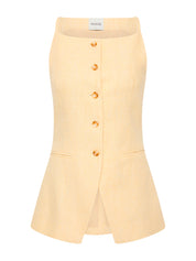POSSE | Nancy Gilet in Yellow Dusty Citron | The UNDONE