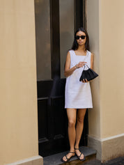 POSSE | Rio Shift Dress in Ivory | The UNDONE