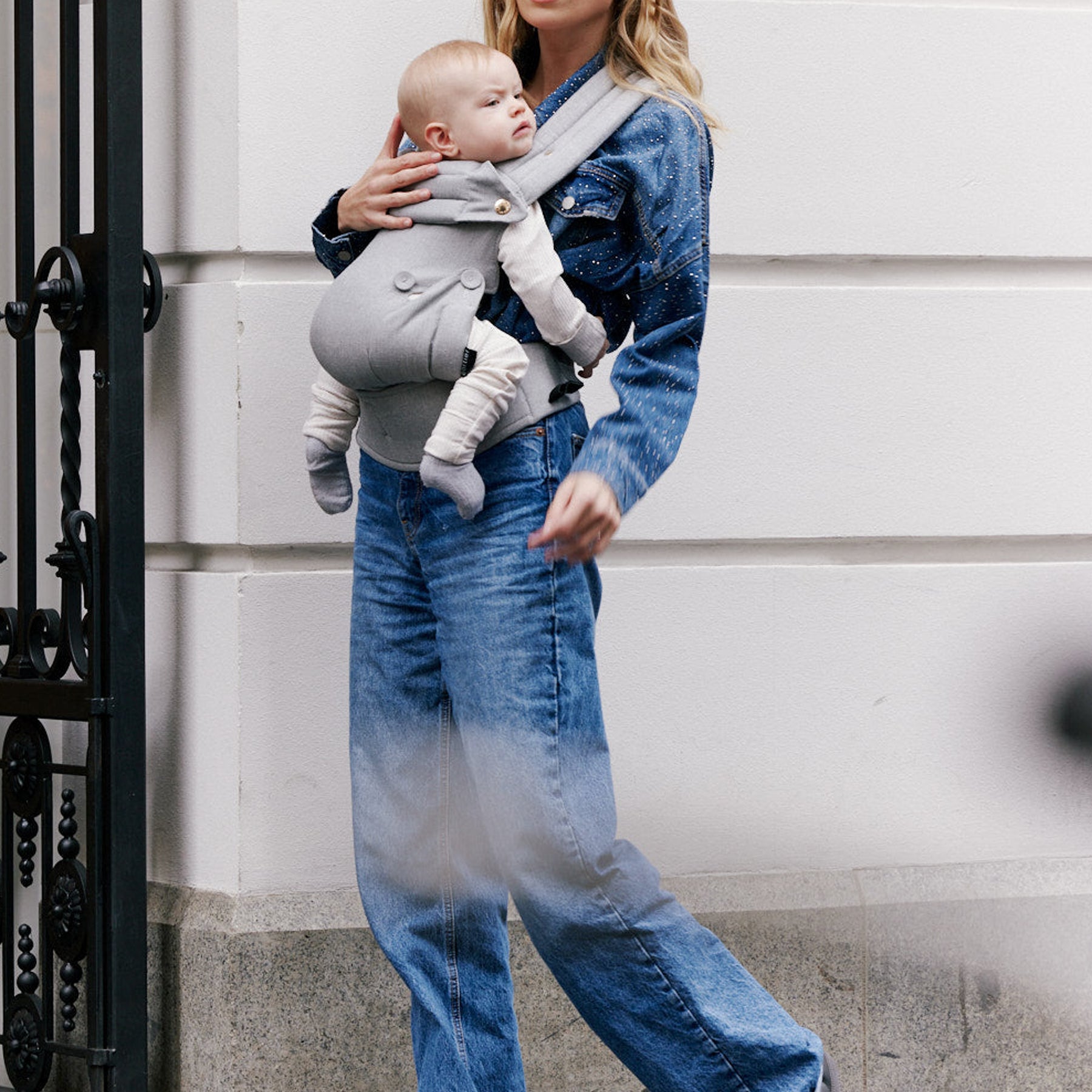 Portier | Limitless Baby Carrier - Light Grey | The UNDONE