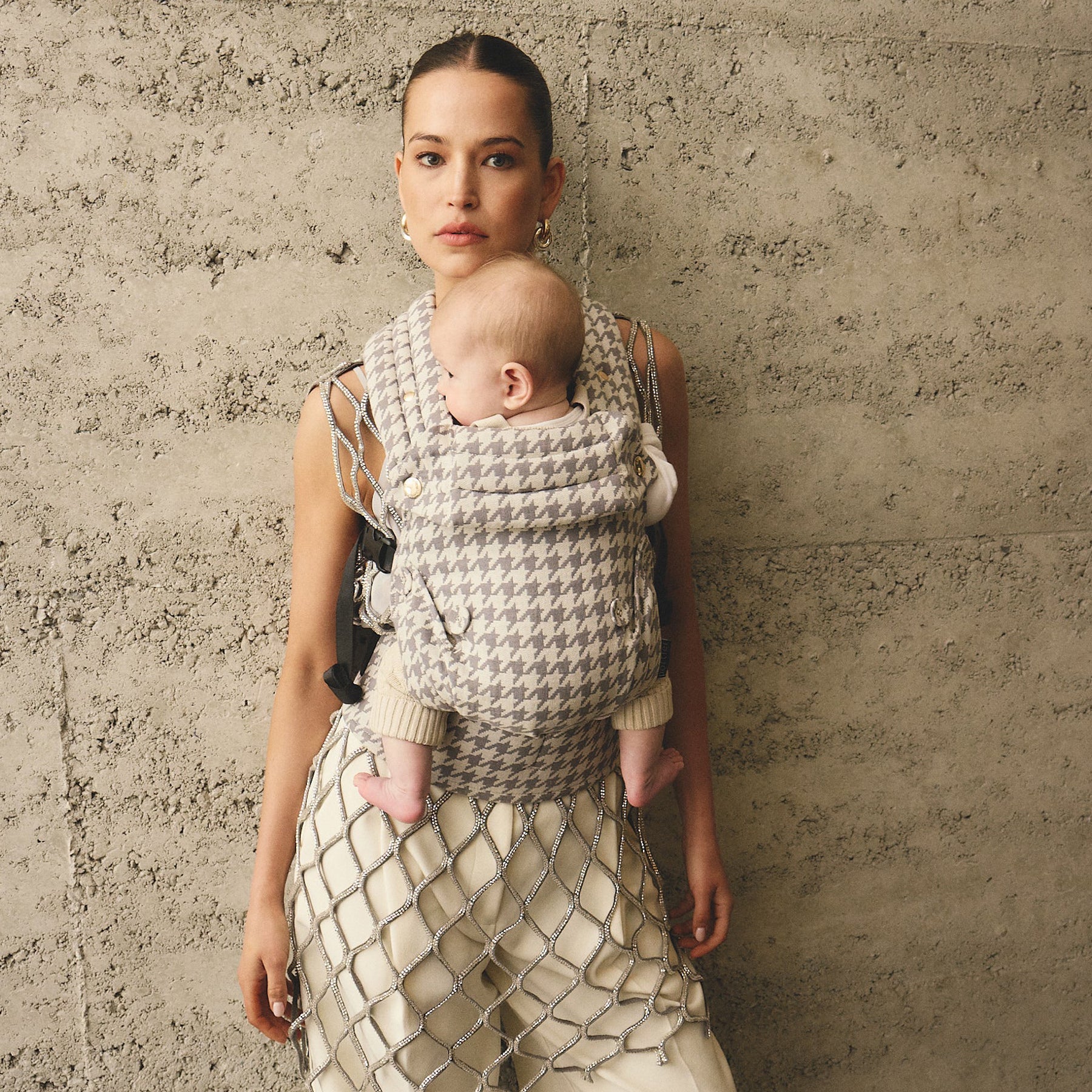 Portier | Limitless Baby Carrier - Marle Houndstooth | The UNDONE