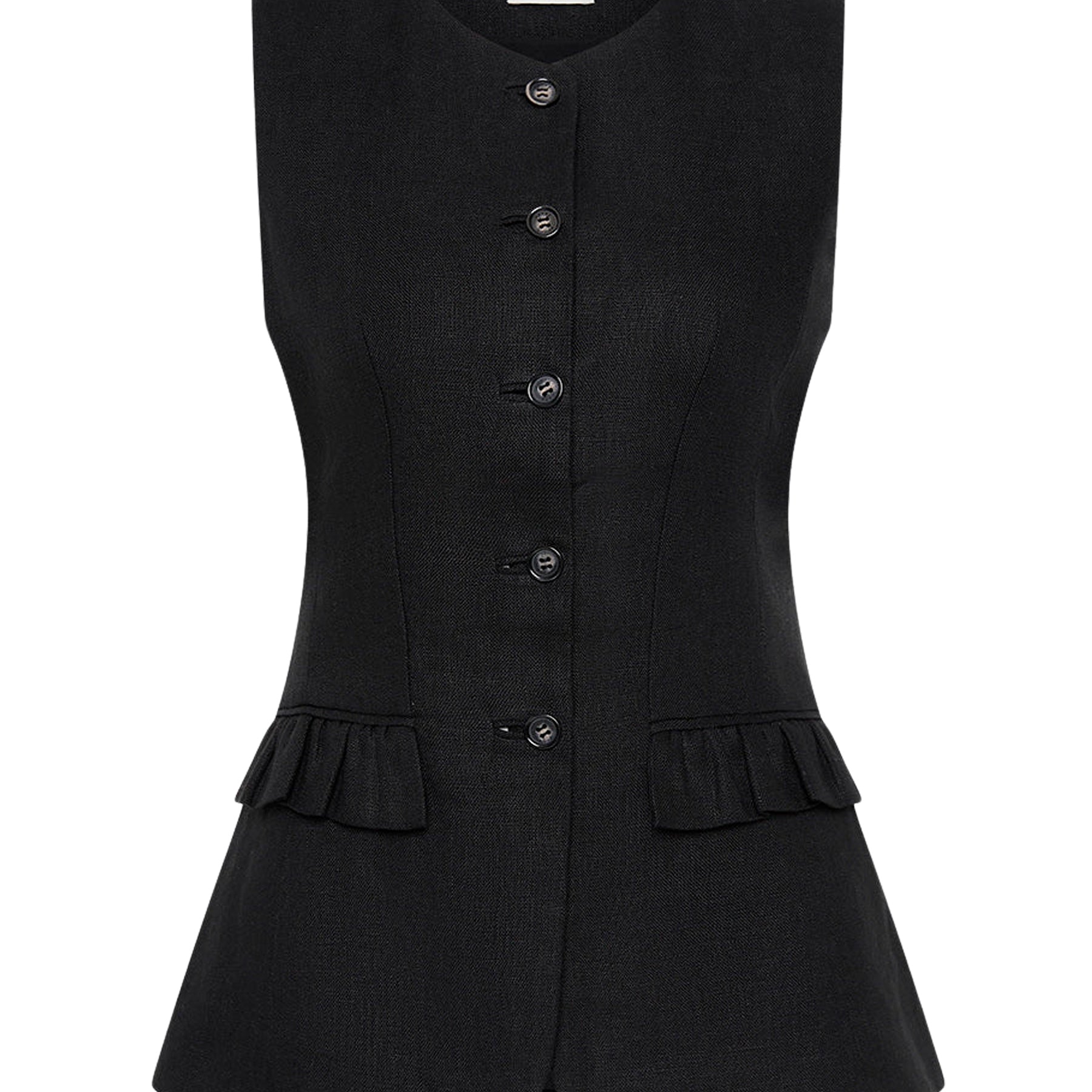 POSSE | Matilda Gilet in Black | The UNDONE