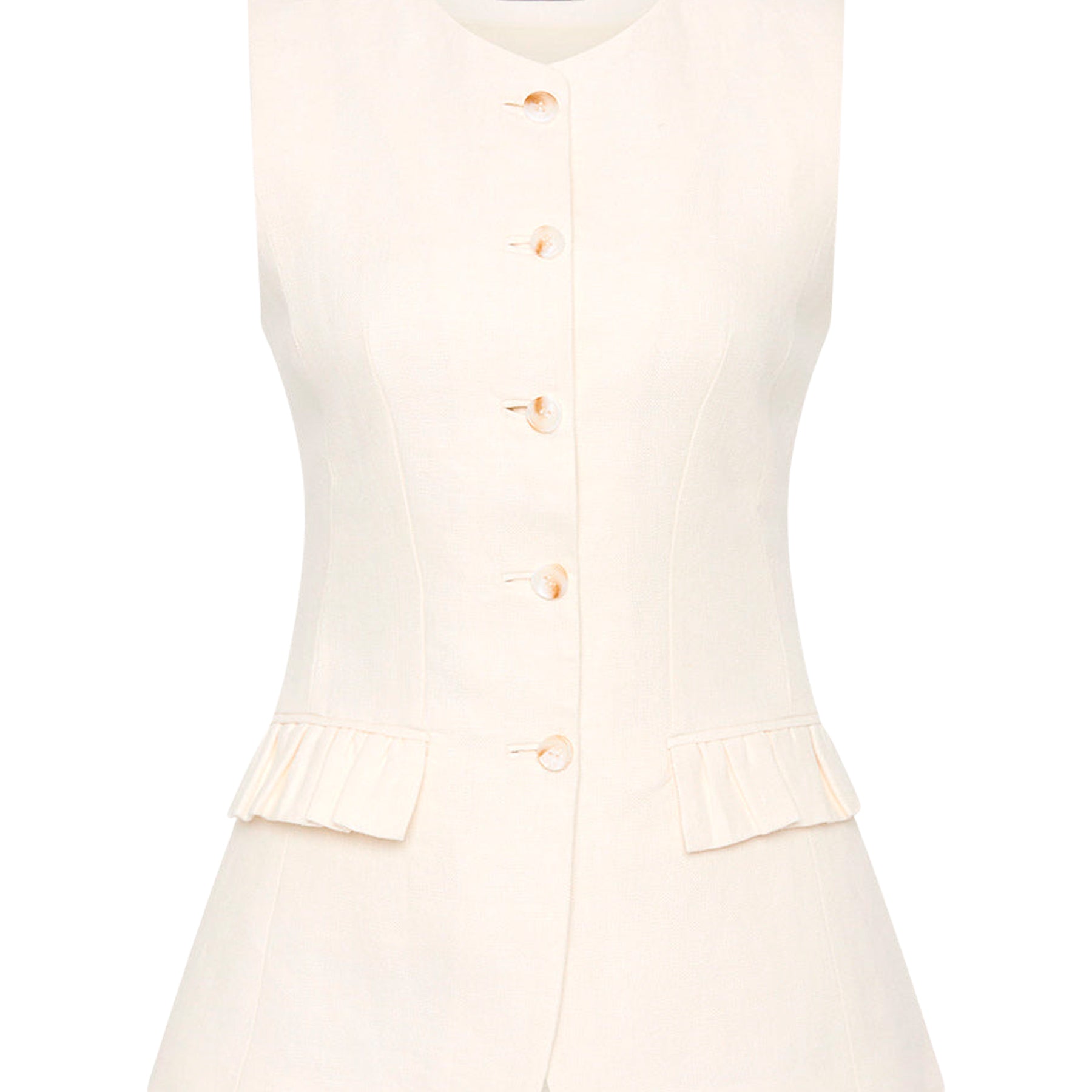 POSSE | Matilda Gilet in Cream | The UNDONE