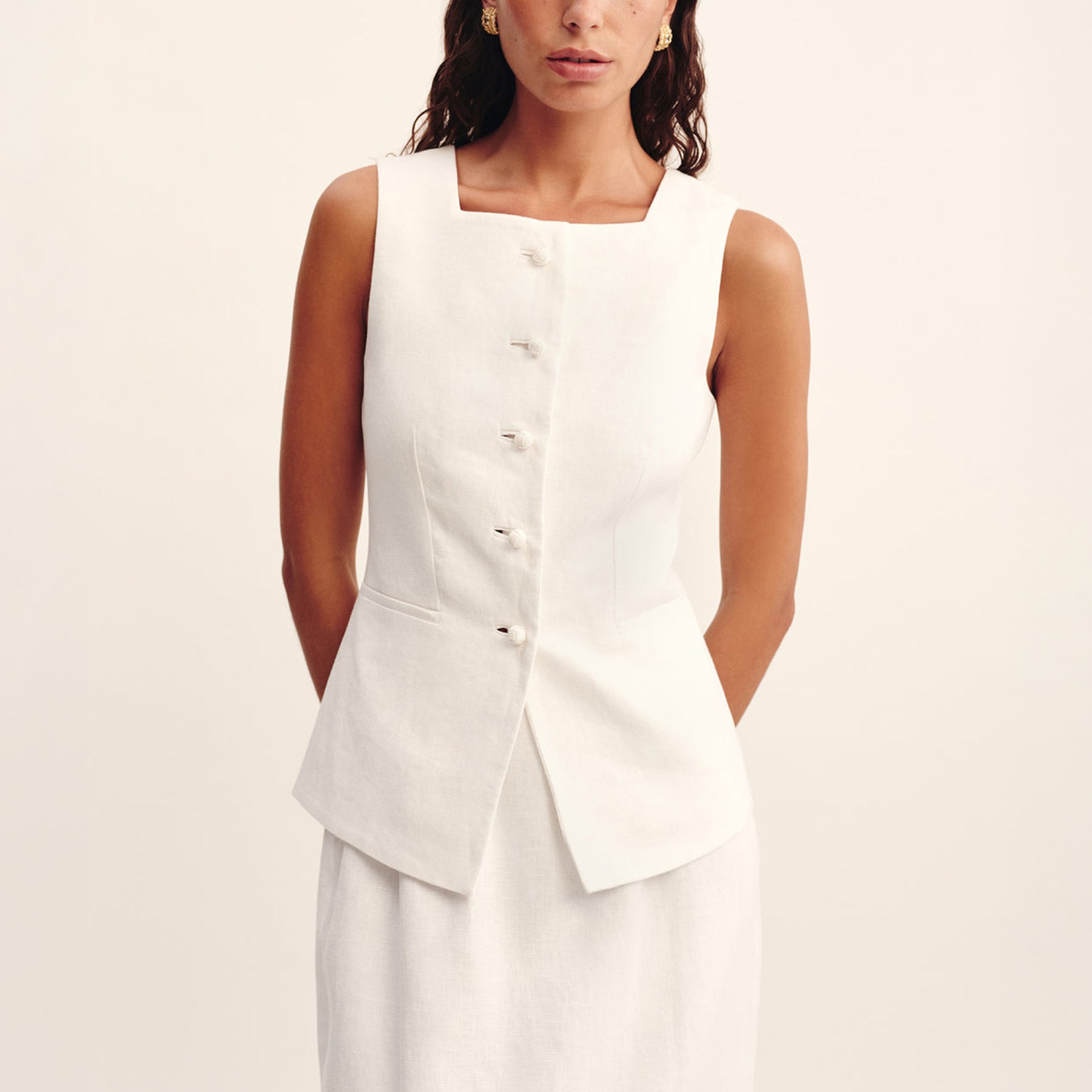 POSSE | Rio Vest in Ivory | The UNDONE