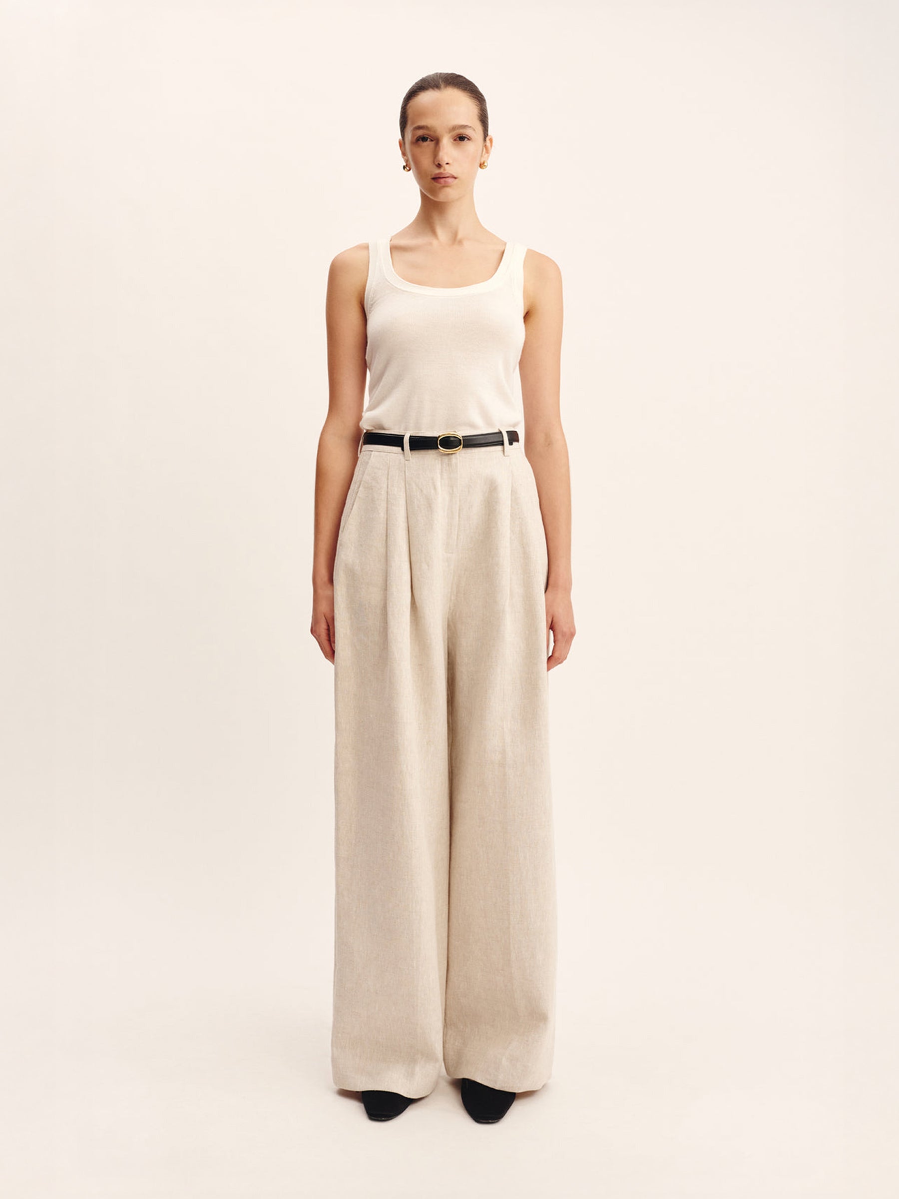 POSSE | Wyatt Trouser in Natural | The UNDONE