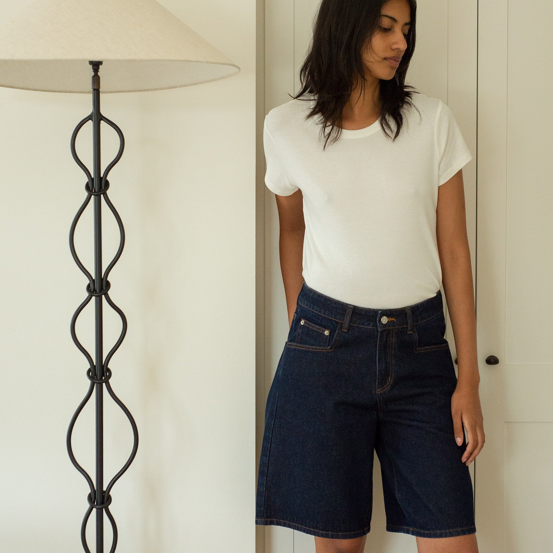 REBE | Dillon Shorts in Indigo | The UNDONE