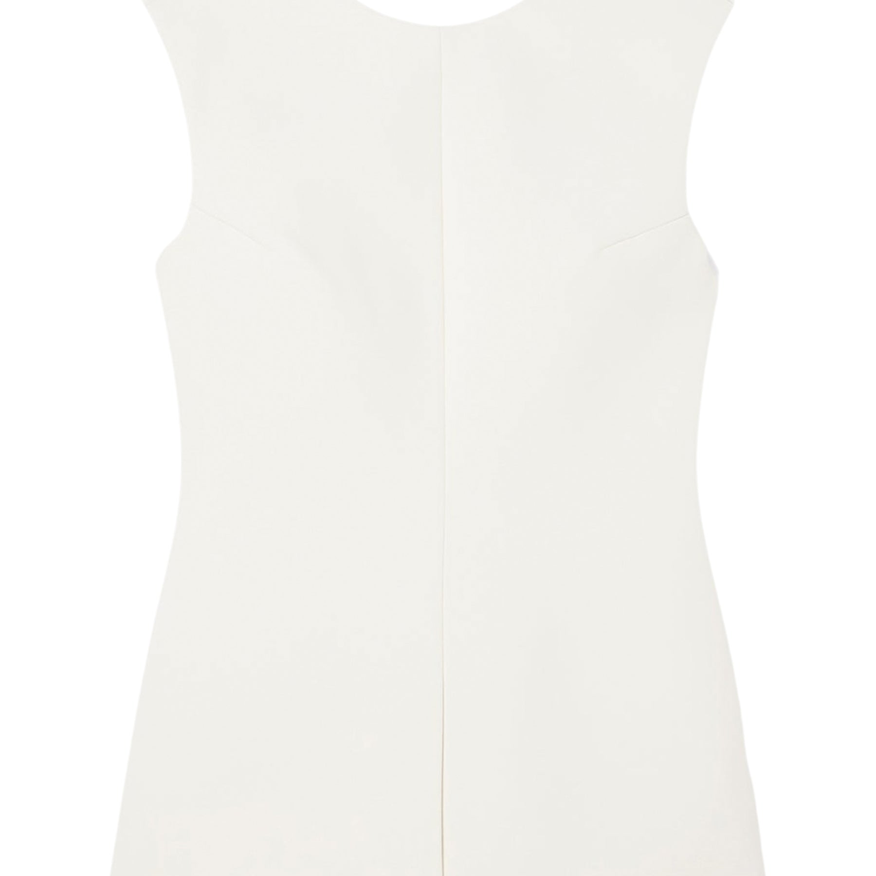 RÓHE | Curved Open Back Top in Cream | The UNDONE