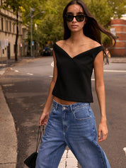 Rebe | Holly Top in Black | The UNDONE
