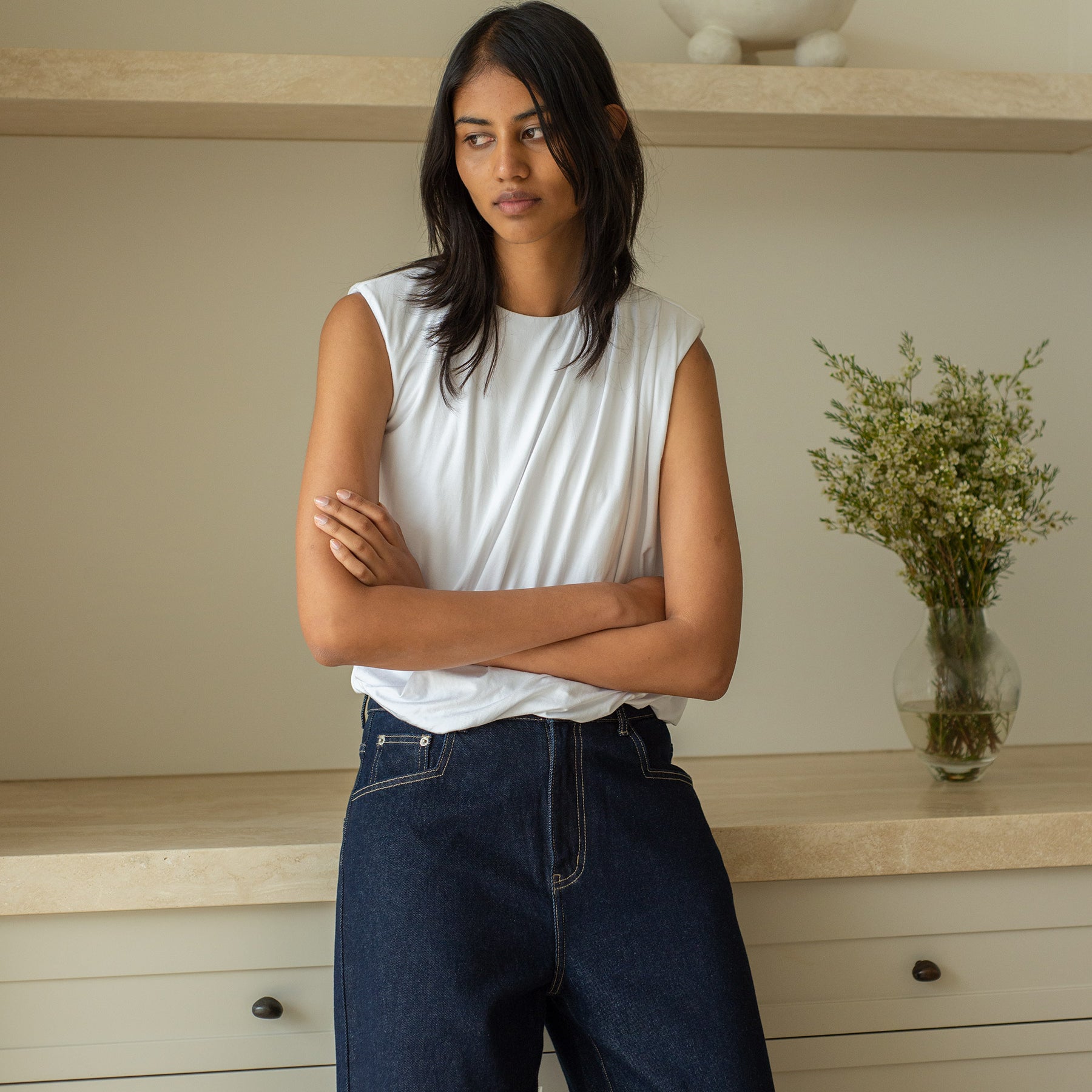 REBE | Milly Top in White | The UNDONE
