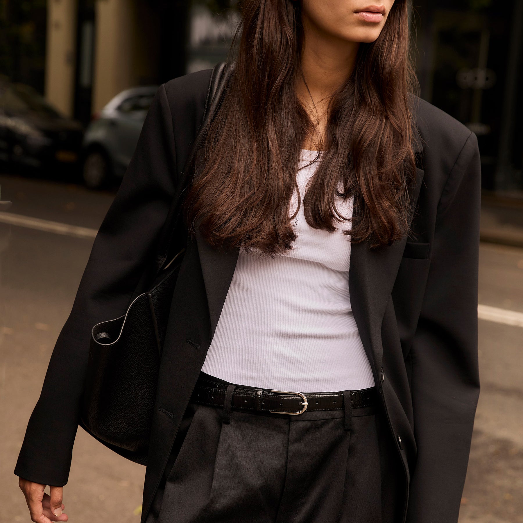 ESSEN | The Classic Belt in Black Croc | The UNDONE