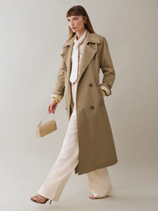 Reformation | Matteo Trench in Khaki | The UNDONE