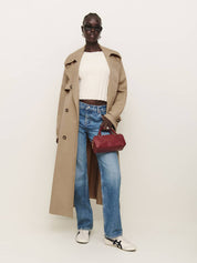 Reformation | Matteo Trench in Khaki | The UNDONE
