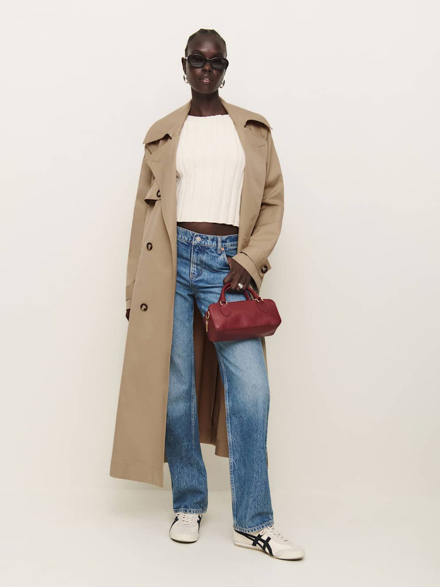 Reformation | Matteo Trench in Khaki | The UNDONE