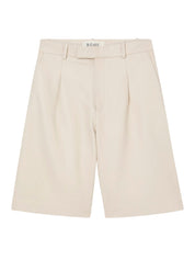 RÓHE | Baggy Fit Denim Shorts in White Ecru | The UNDONE
